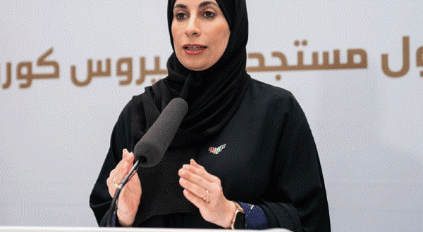 الدكتورة فريدة الحوسني، المتحدث الرسمي باسم القطاع الصحي في الدولة