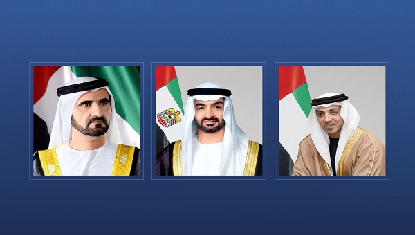 رئيس الدولة ونائبيه يقدمون التعازي لملك الأردن في وفاة رئيس الوزراء الأسبق