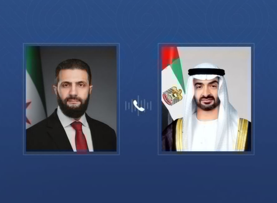 محمد بن زايد يتلقى اتصالا هاتفيا من الرئيس السوري