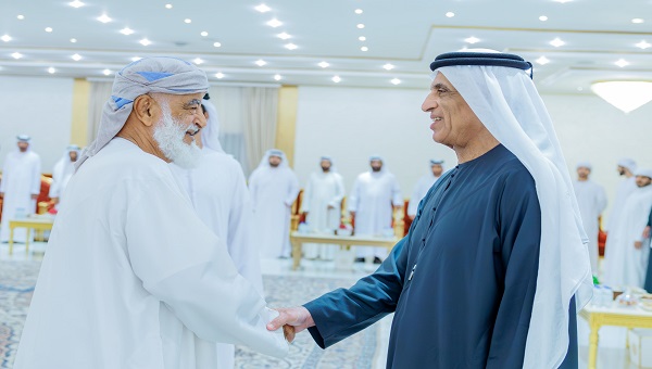 حاكم رأس الخيمة يواصل استقبال المهنئين بشهر رمضان المبارك