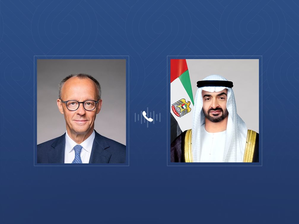 رئيس الدولة والمستشارة الألمانية يبحثان التطورات في المنطقة