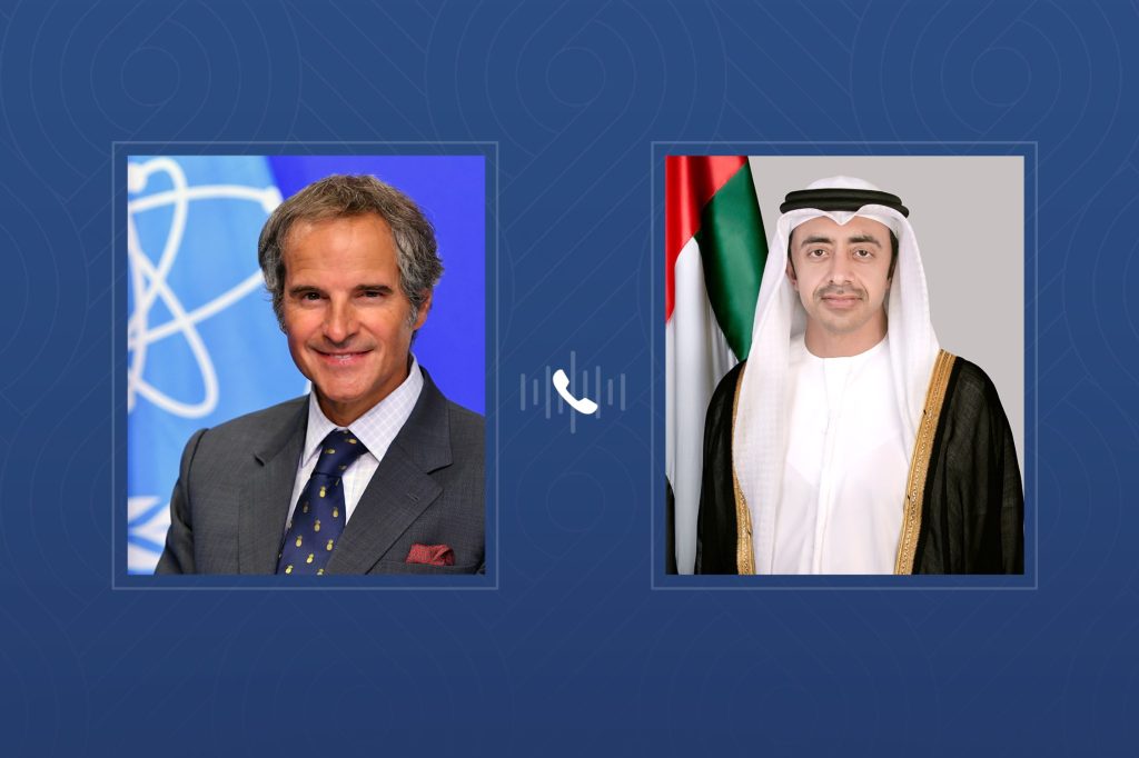 عبدالله بن زايد يجري اتصالاً هاتفياً مع مدير عام الوكالة الدولية للطاقة الذرية