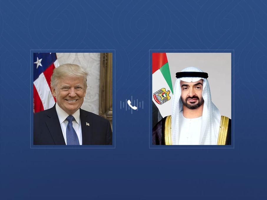 رئيس الدولة والرئيس الأمريكي يبحثان التعاون الاستراتيجي