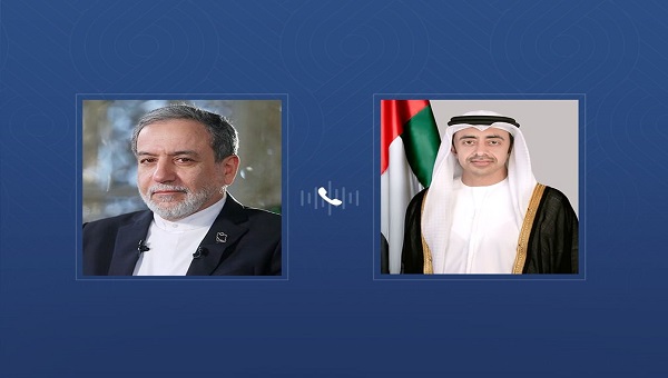 عبدالله بن زايد يتلقى اتصالا هاتفيا من وزير الخارجية الإيراني