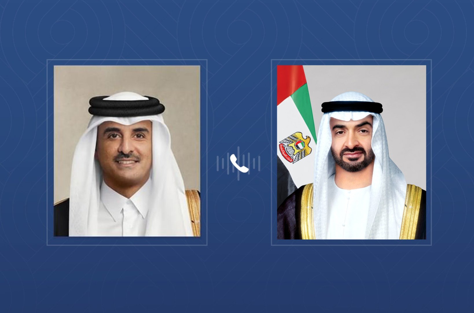 رئيس الدولة يقدم التعازي هاتفيا إلى أمير قطر في وفاة الشيخ حمد بن خليفة آل ثاني رئيس الدولة يقدم التعازي هاتفيا إلى أمير قطر في وفاة الشيخ حمد بن خليفة آل ثاني
