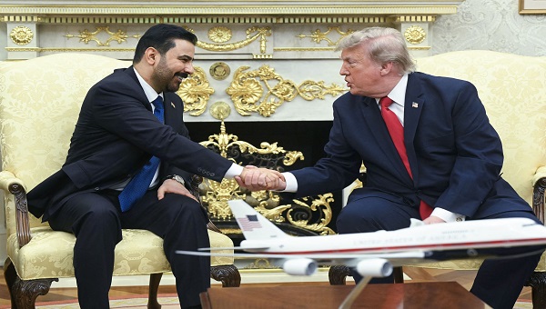 ترامب ورئيس الوزراء العراقي يبحثان توسيع التعاون الاقتصادي والشراكة الإستراتيجية