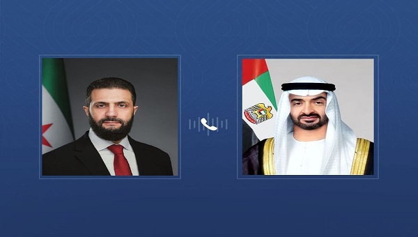 رئيس الدولة يتلقى اتصالا هاتفيا من نظيره السوري رئيس الدولة يتلقى اتصالا هاتفيا من نظيره السوري