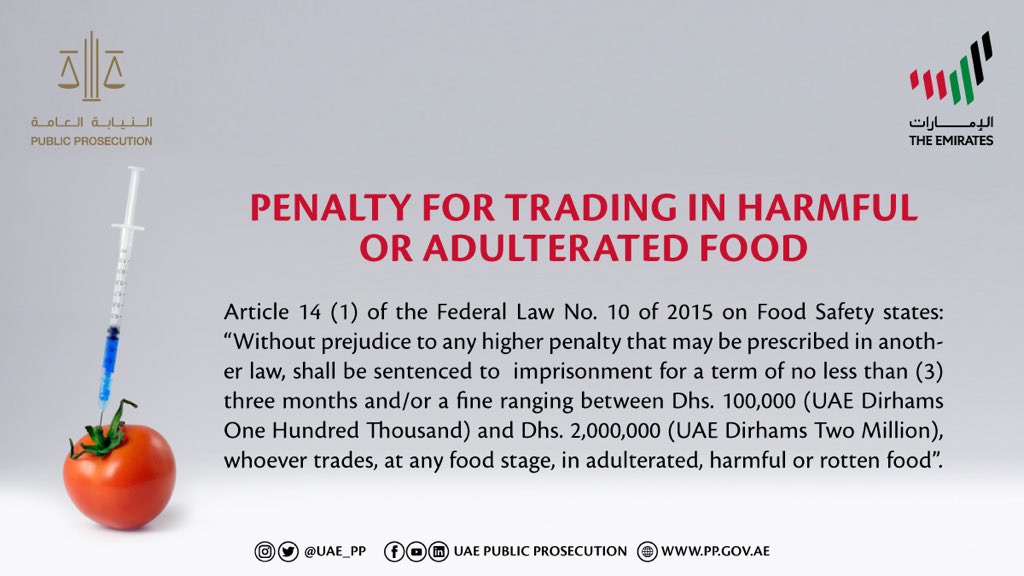 Public Prosecution highlights penalty for trading in harmful or